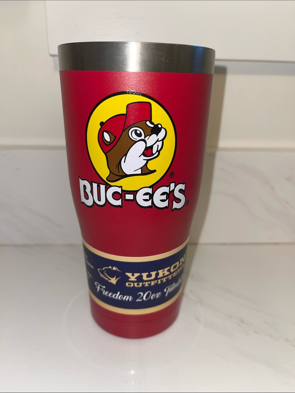 Buc-ee's Red Insulated Travel Tumbler by Yukon Outfitters